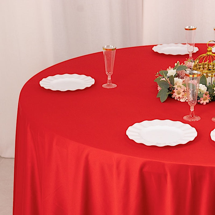 108" Premium Scuba Round Tablecloth