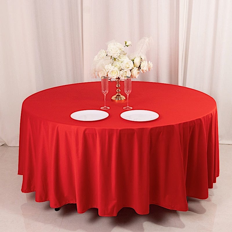 108" Premium Scuba Round Tablecloth