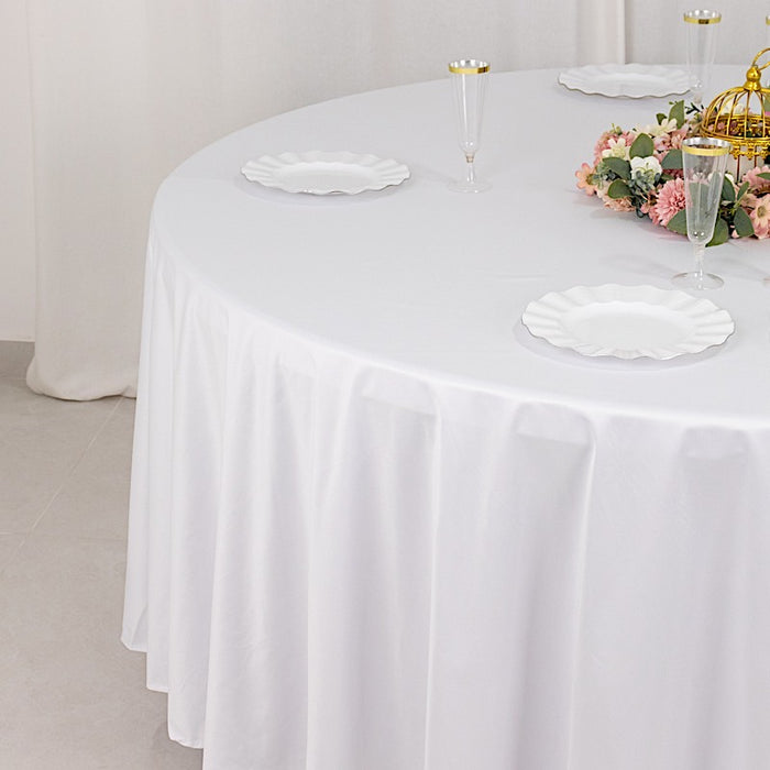 108" Premium Scuba Round Tablecloth