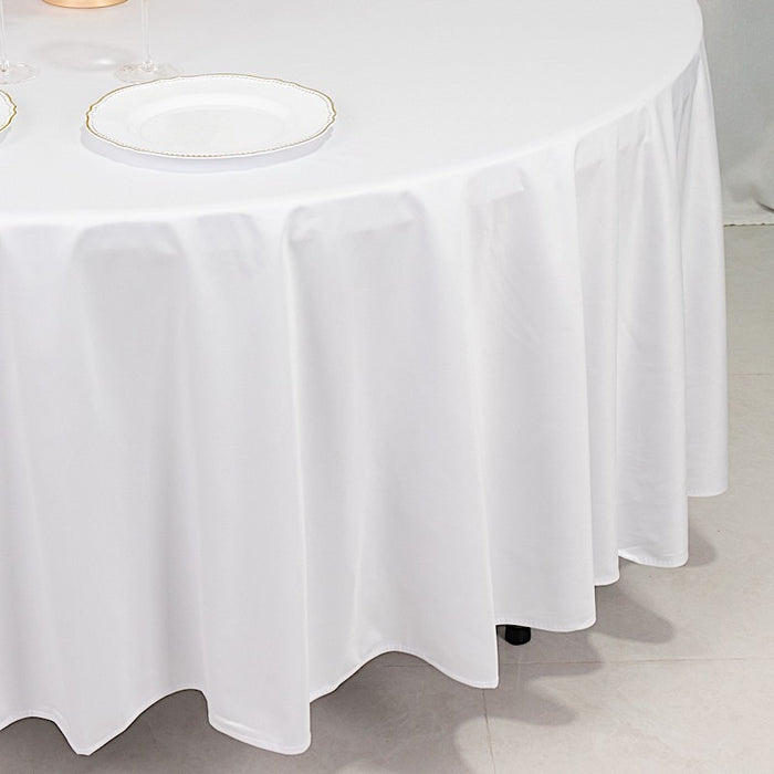 108" Premium Scuba Round Tablecloth