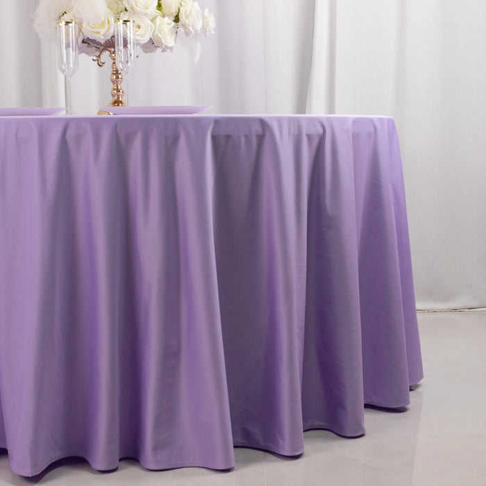 120" Scuba Polyester Round Tablecloth Wedding Table Linens