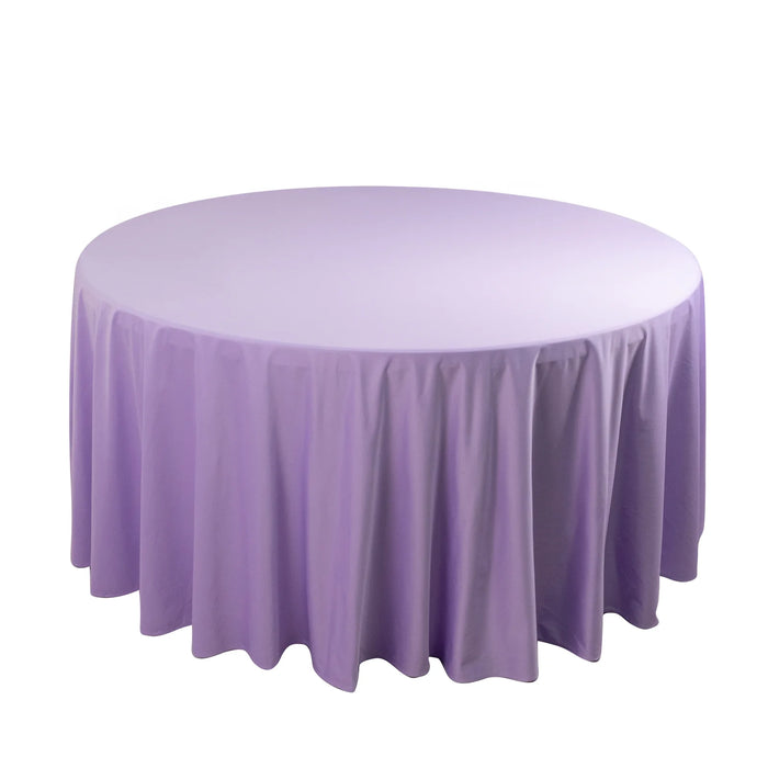 120" Scuba Polyester Round Tablecloth Wedding Table Linens