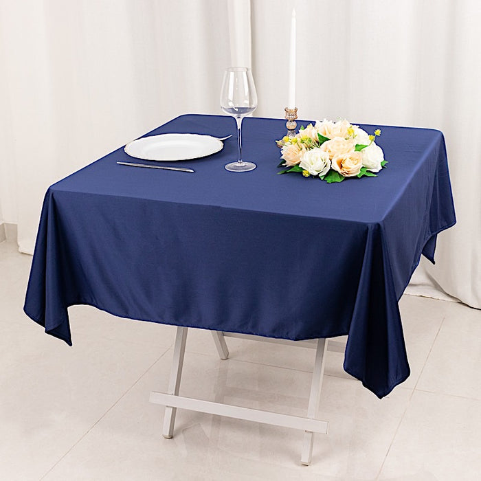 54" x 54" Scuba Polyester Square Tablecloth Wedding Table Linens