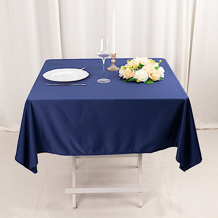 54" x 54" Scuba Polyester Square Tablecloth Wedding Table Linens