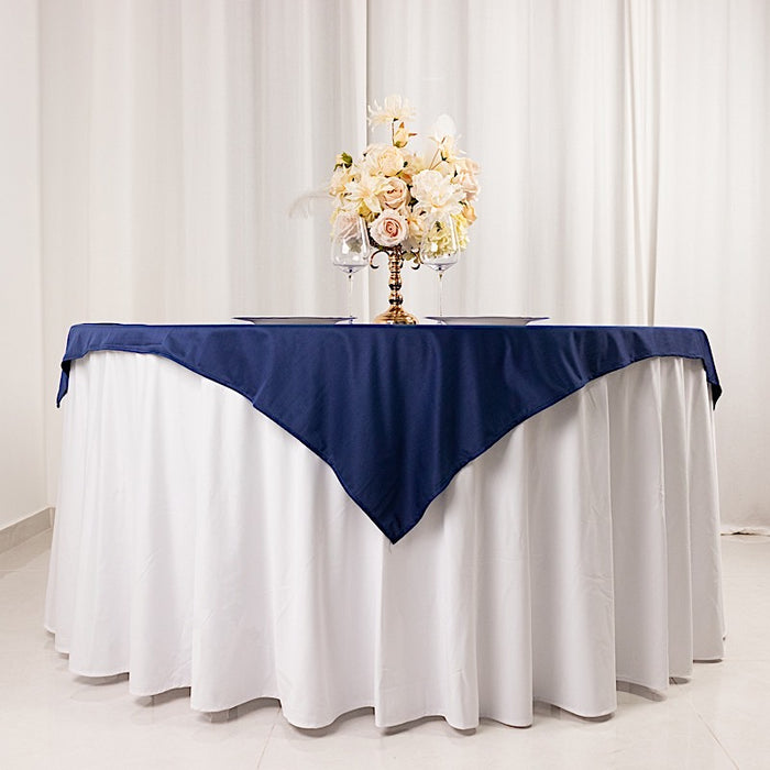 54" x 54" Scuba Polyester Square Tablecloth Wedding Table Linens