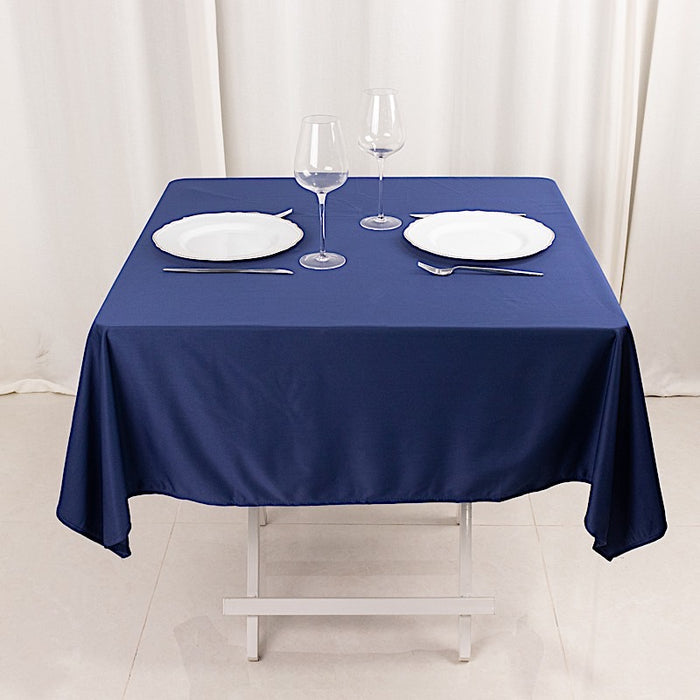 54" x 54" Scuba Polyester Square Tablecloth Wedding Table Linens