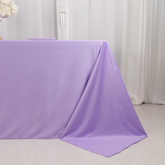 90" x 132" Scuba Polyester Rectangular Tablecloth