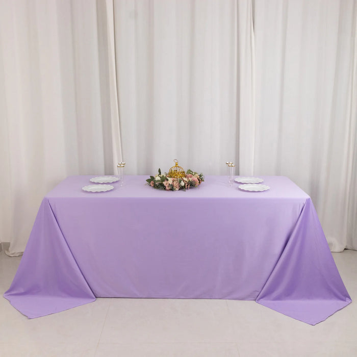 90" x 132" Scuba Polyester Rectangular Tablecloth