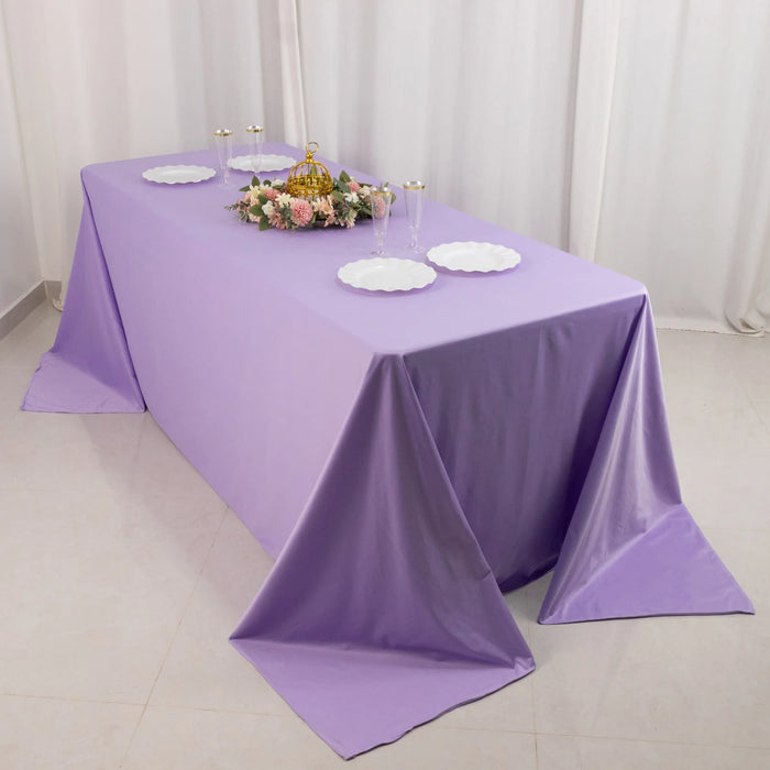 90" x 132" Scuba Polyester Rectangular Tablecloth