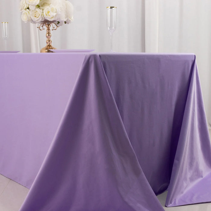 90" x 132" Scuba Polyester Rectangular Tablecloth