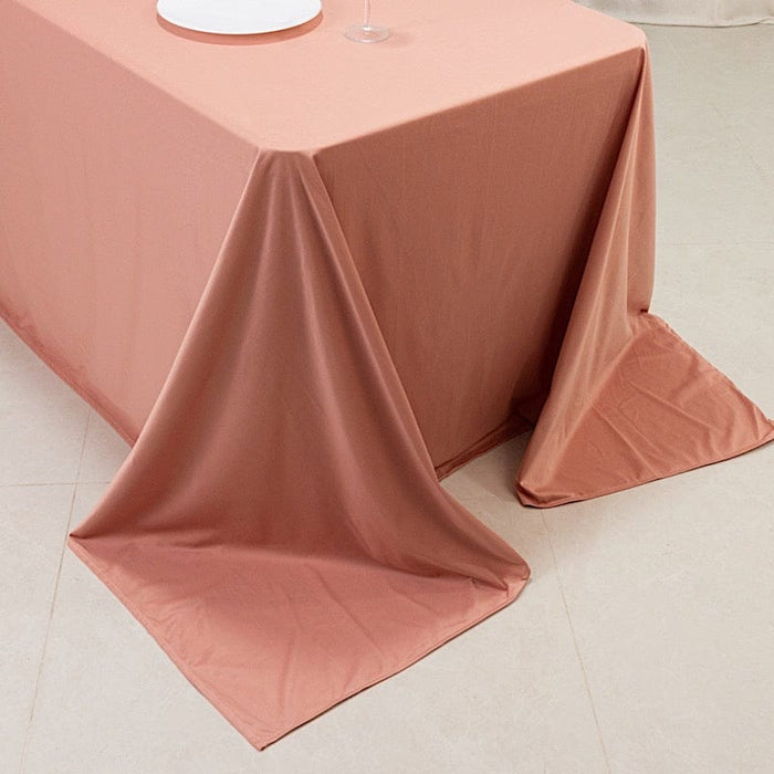 90" x 156" Scuba Polyester Rectangular Tablecloth