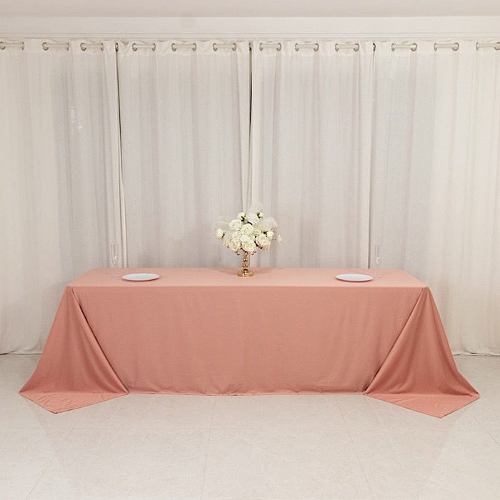 90" x 156" Scuba Polyester Rectangular Tablecloth
