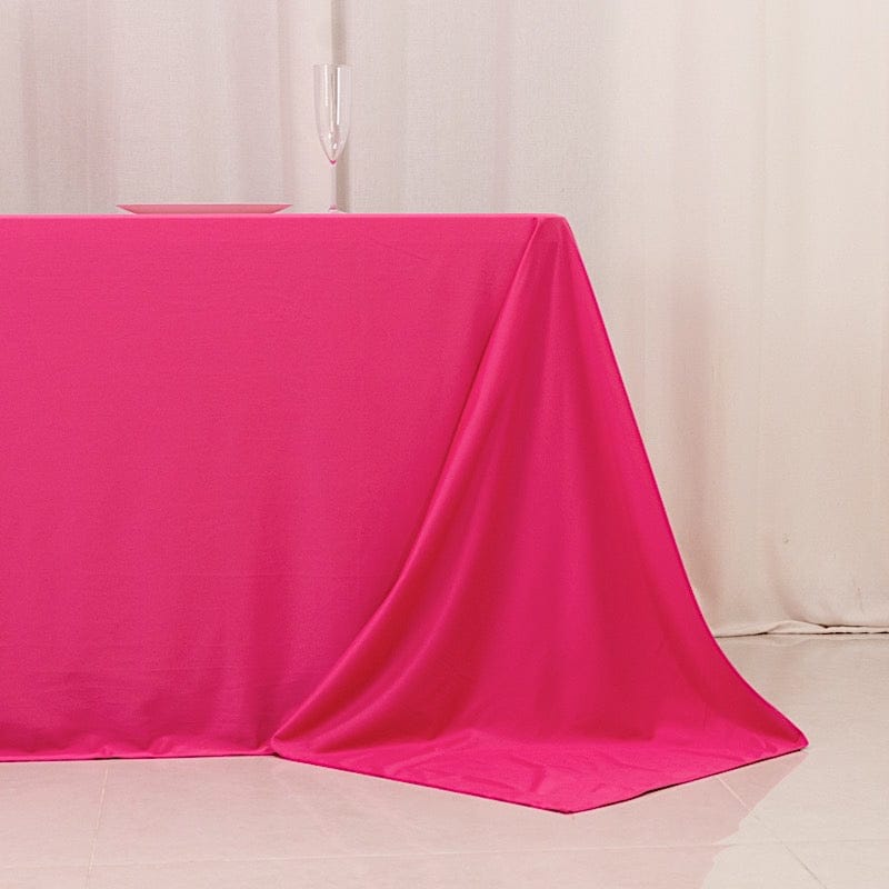 90" x 156" Scuba Polyester Rectangular Tablecloth
