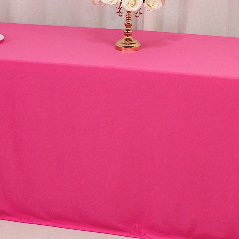 90" x 156" Scuba Polyester Rectangular Tablecloth