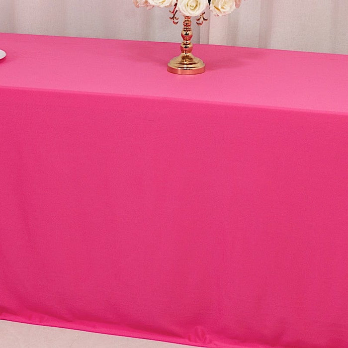 90" x 156" Scuba Polyester Rectangular Tablecloth