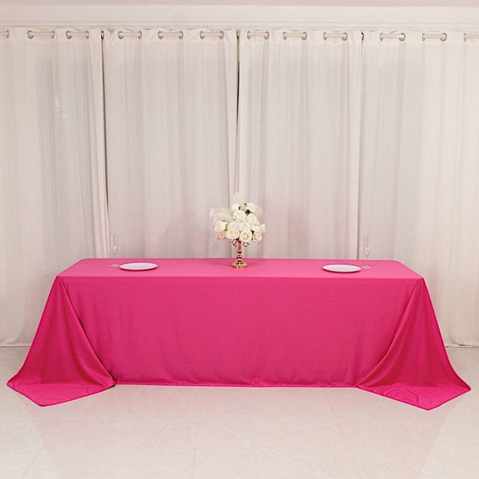 90" x 156" Scuba Polyester Rectangular Tablecloth