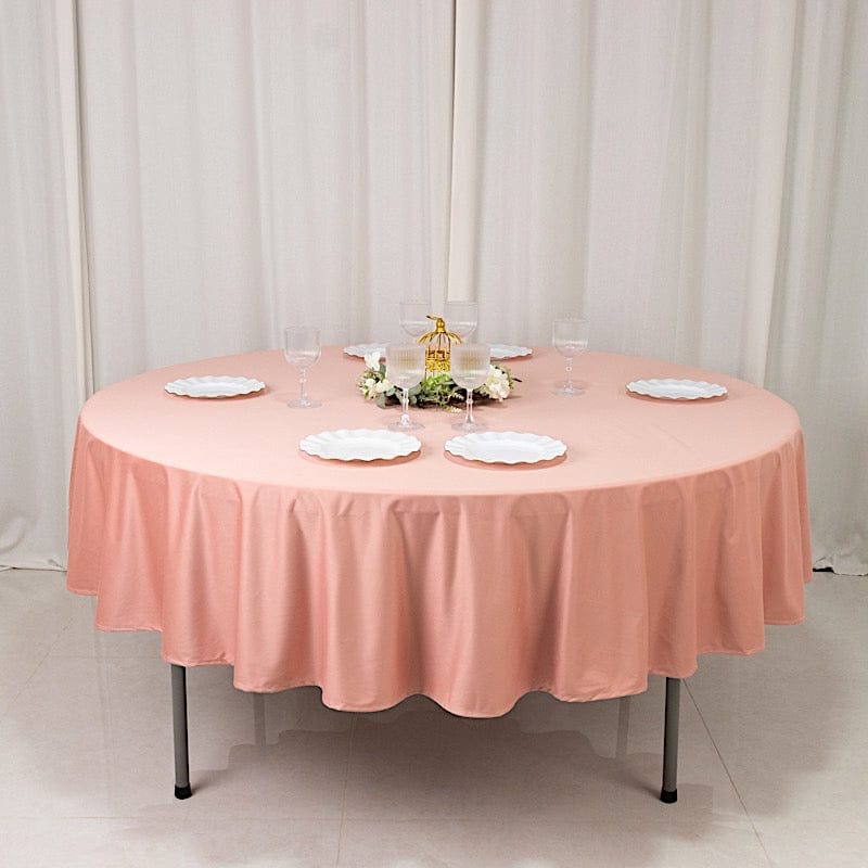 90" Premium Scuba Round Tablecloth