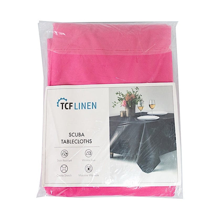 90" Premium Scuba Round Tablecloth