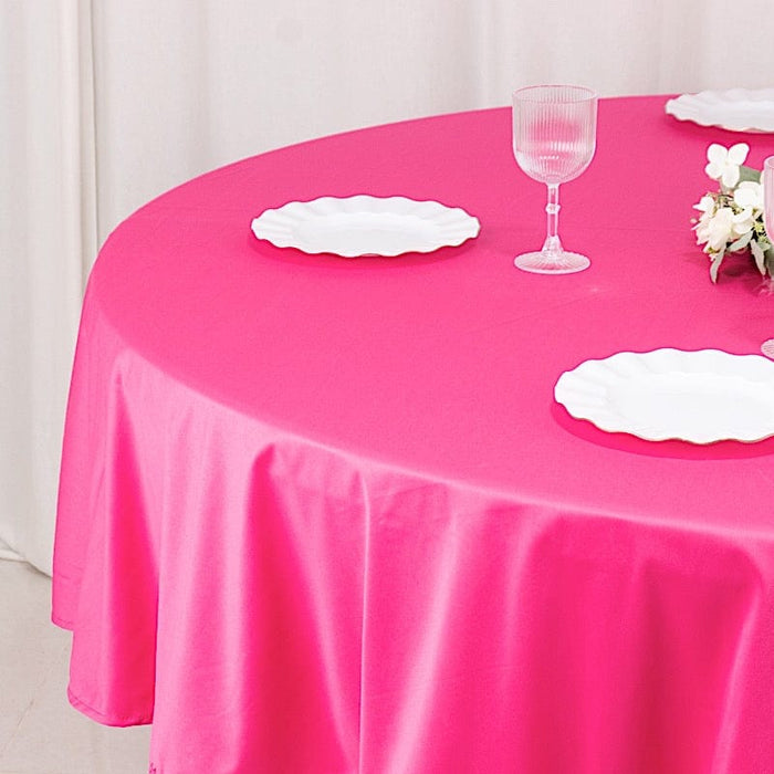 90" Premium Scuba Round Tablecloth