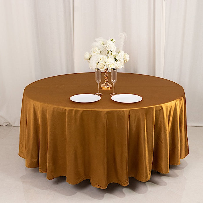 108" Scuba Polyester Round Tablecloth Wedding Table Linens