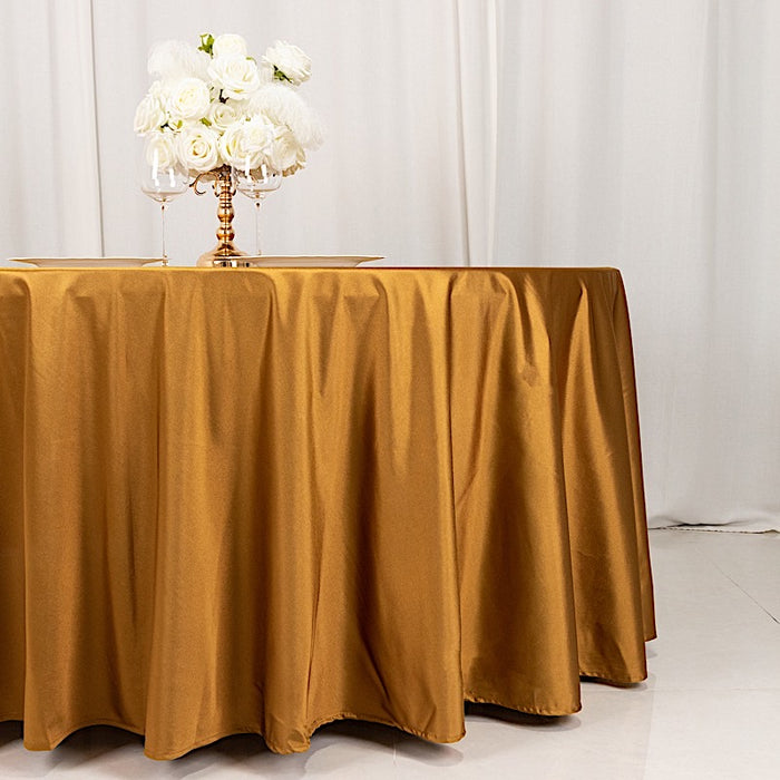 120" Scuba Polyester Round Tablecloth Wedding Table Linens