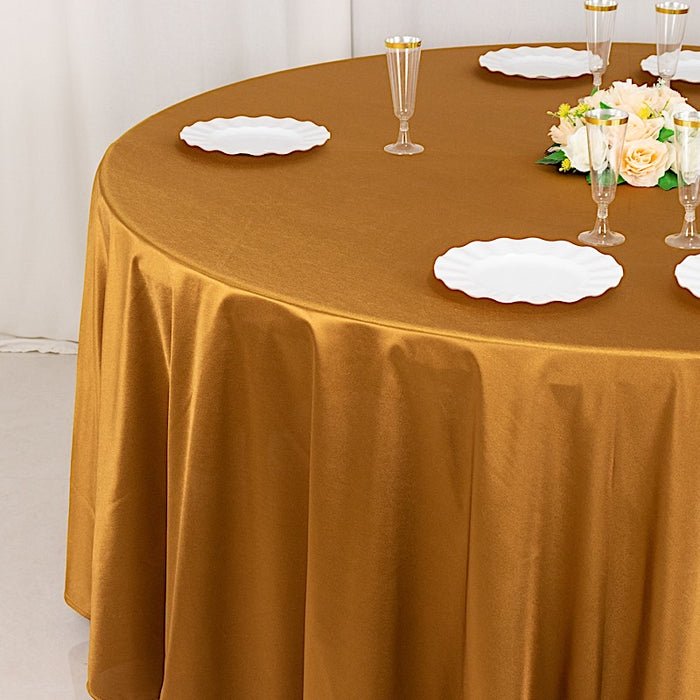 120" Scuba Polyester Round Tablecloth Wedding Table Linens