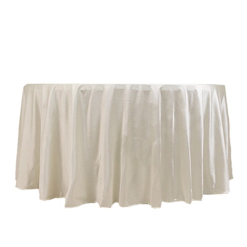 120" Scuba Polyester Round Tablecloth Wedding Table Linens