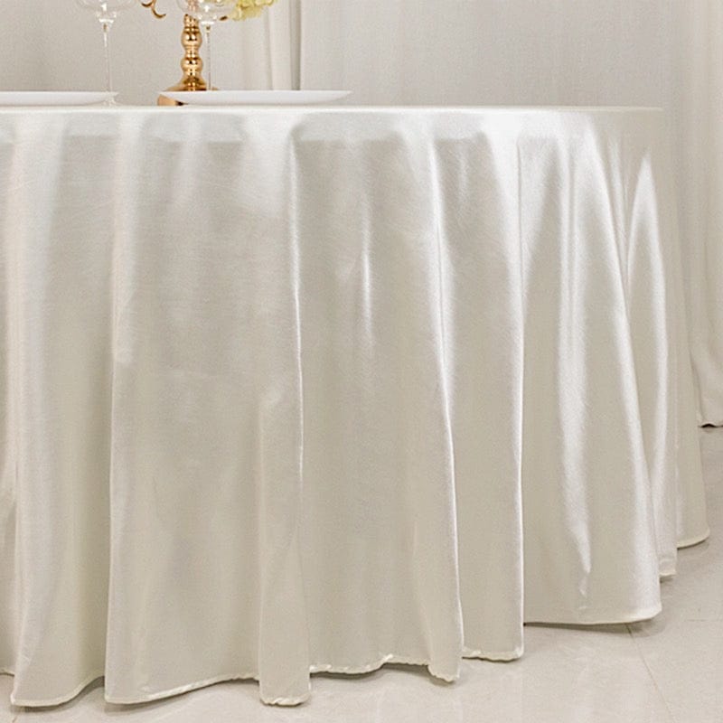 120" Scuba Polyester Round Tablecloth Wedding Table Linens