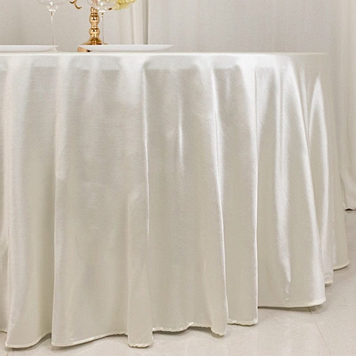 120" Scuba Polyester Round Tablecloth Wedding Table Linens