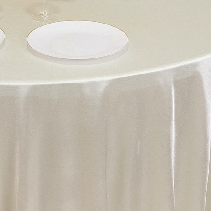 120" Scuba Polyester Round Tablecloth Wedding Table Linens