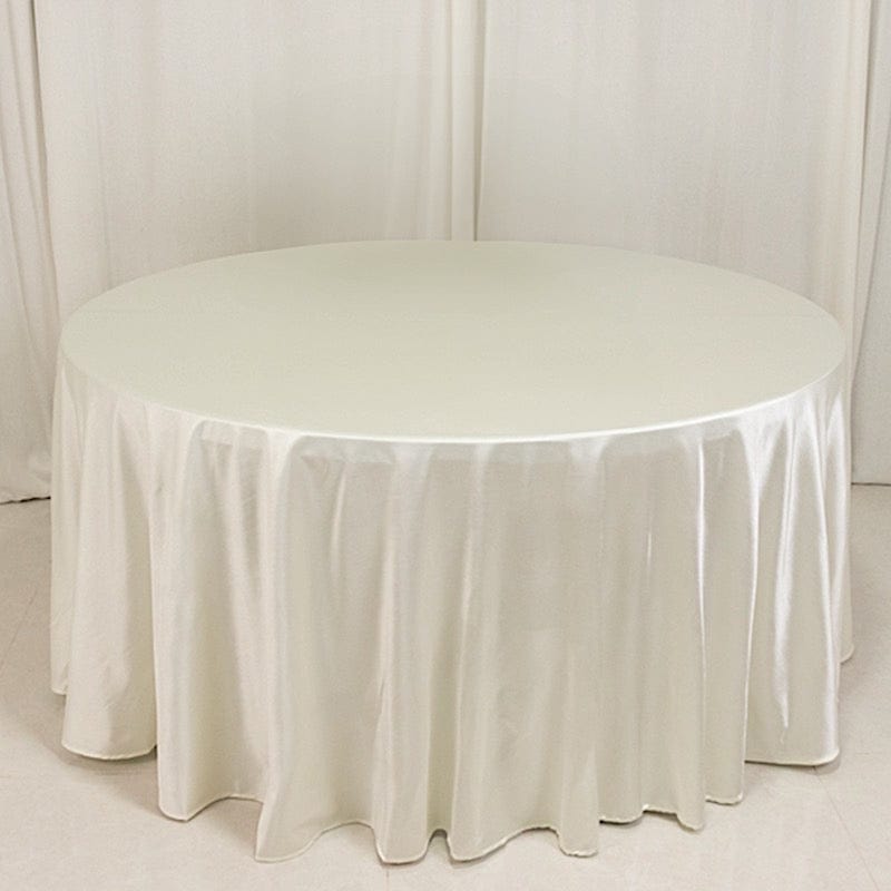 120" Scuba Polyester Round Tablecloth Wedding Table Linens