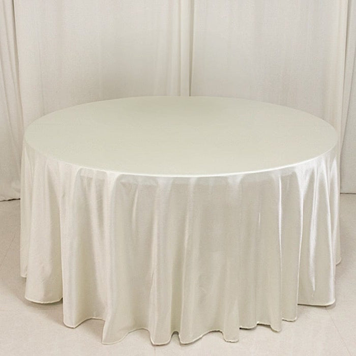 120" Scuba Polyester Round Tablecloth Wedding Table Linens