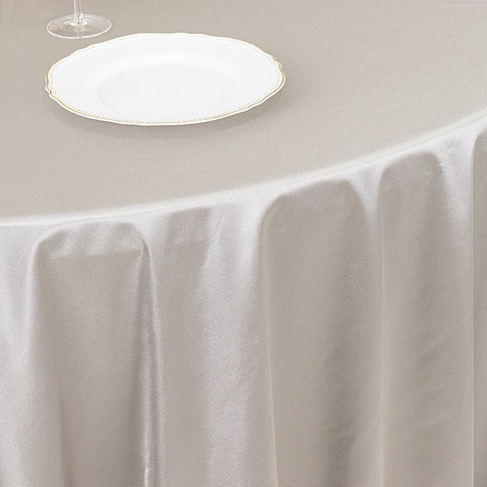 120" Scuba Polyester Round Tablecloth Wedding Table Linens