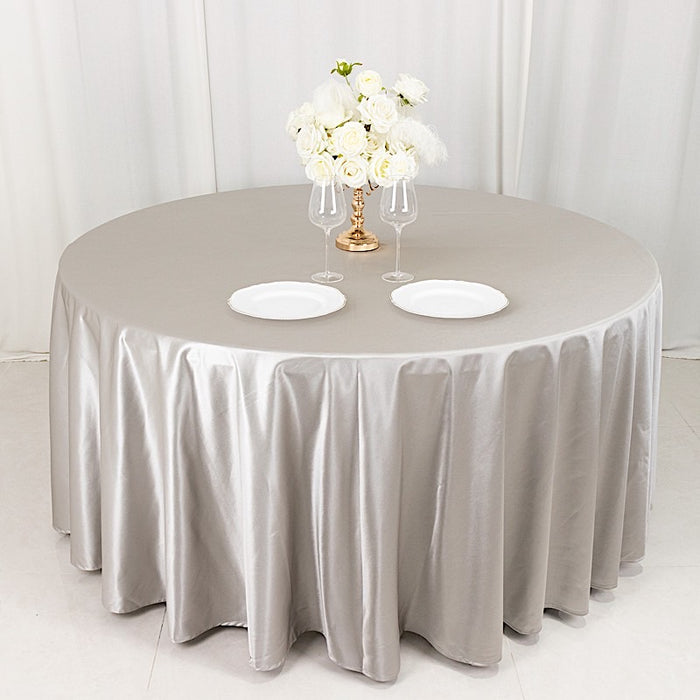 120" Scuba Polyester Round Tablecloth Wedding Table Linens