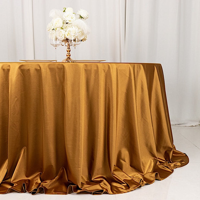 132" Scuba Polyester Round Tablecloth Wedding Table Linens