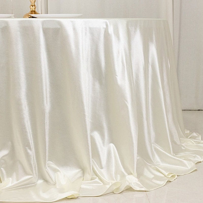 132" Scuba Polyester Round Tablecloth Wedding Table Linens