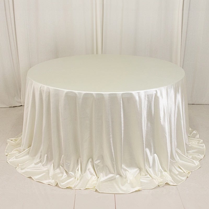 132" Scuba Polyester Round Tablecloth Wedding Table Linens