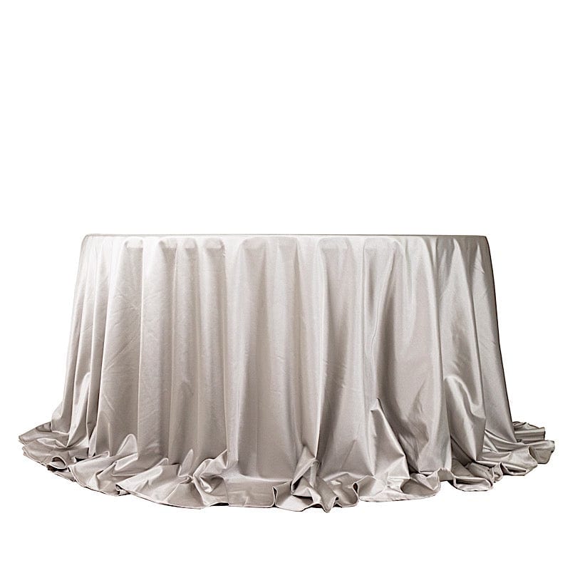 132" Scuba Polyester Round Tablecloth Wedding Table Linens