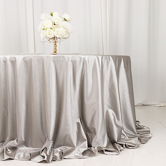 132" Scuba Polyester Round Tablecloth Wedding Table Linens