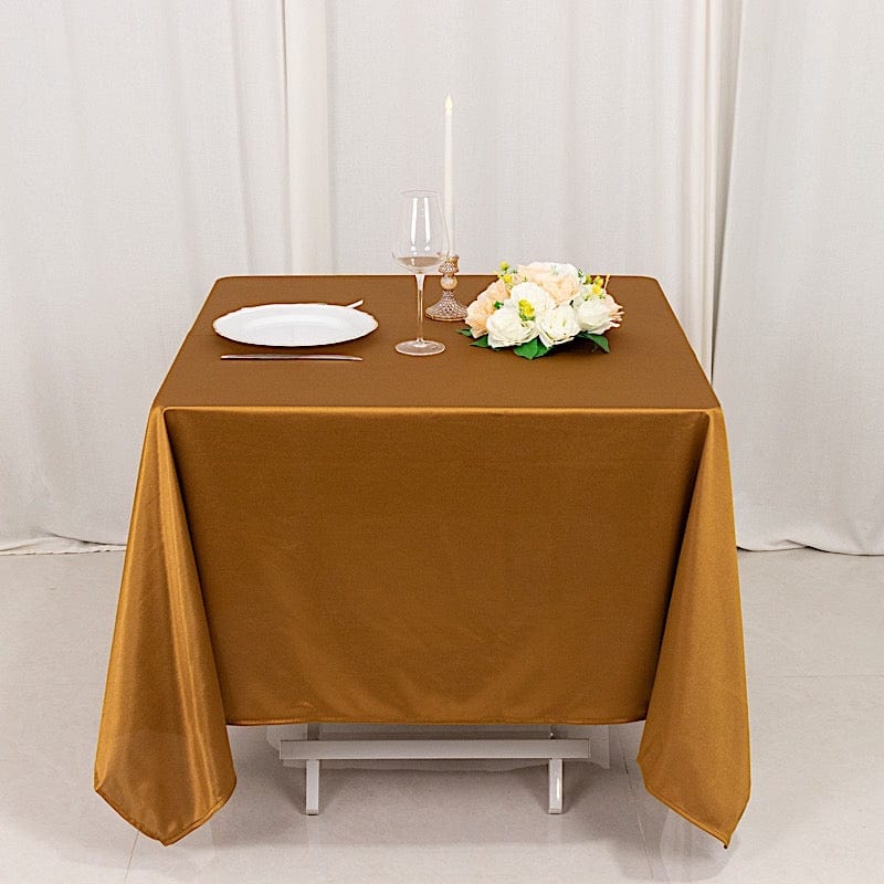 70" x 70" Scuba Polyester Square Tablecloth Wedding Table Linens