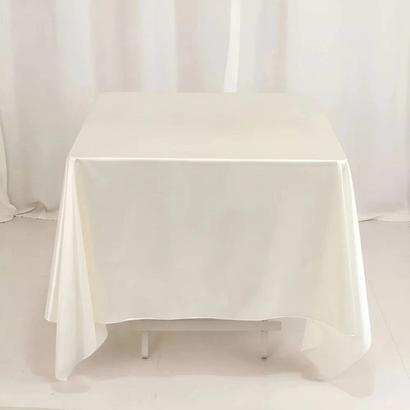 70" x 70" Scuba Polyester Square Tablecloth Wedding Table Linens