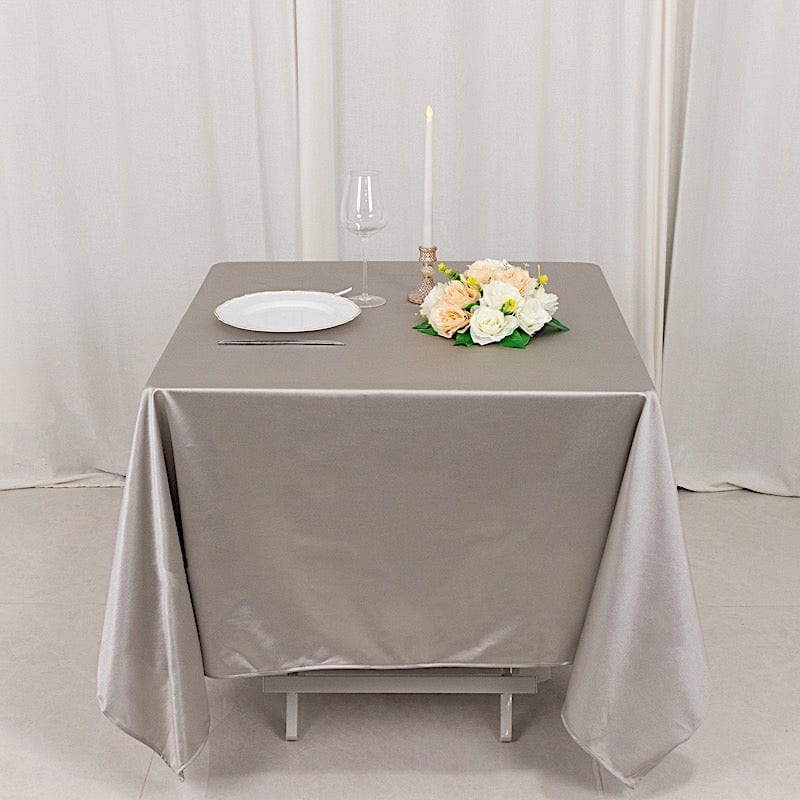 70" x 70" Scuba Polyester Square Tablecloth Wedding Table Linens