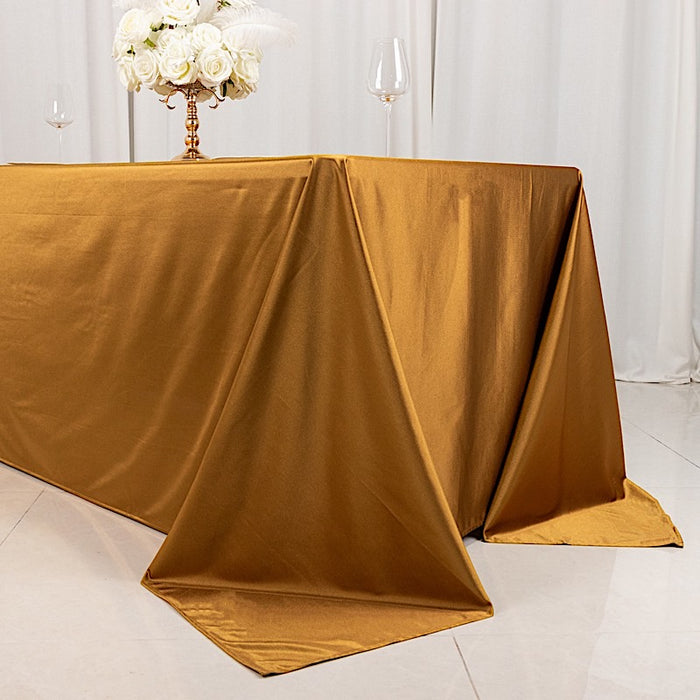 90" x 132" Scuba Polyester Rectangular Tablecloth