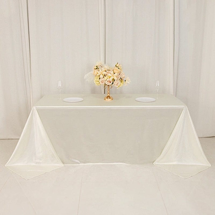 90" x 132" Scuba Polyester Rectangular Tablecloth