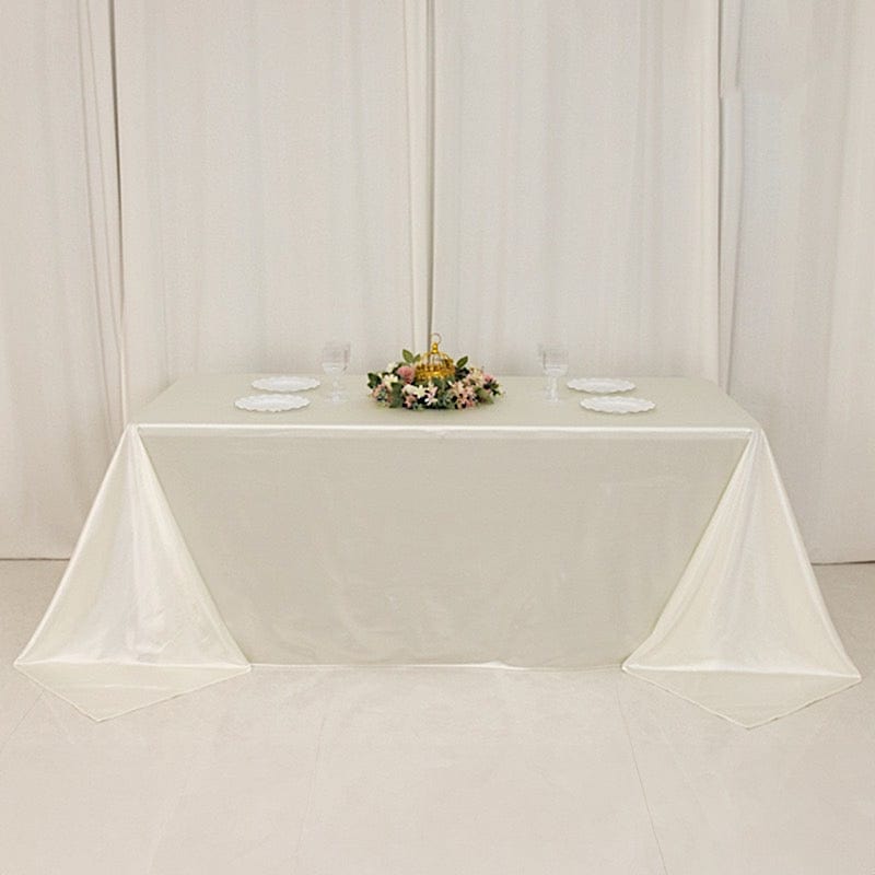 90" x 132" Scuba Polyester Rectangular Tablecloth