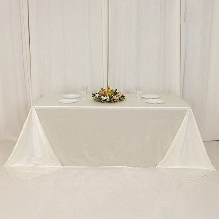 90" x 132" Scuba Polyester Rectangular Tablecloth