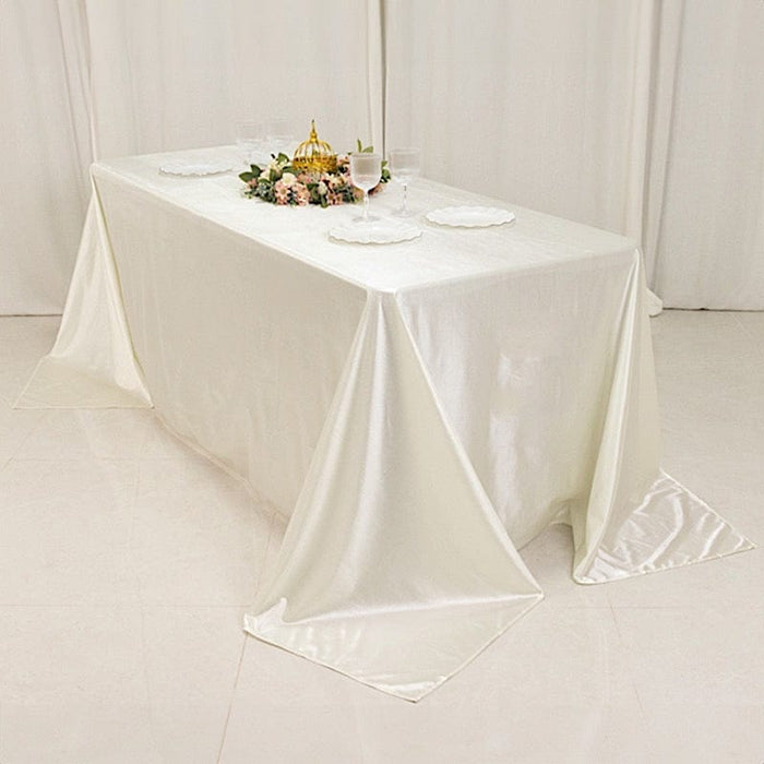 90" x 132" Scuba Polyester Rectangular Tablecloth