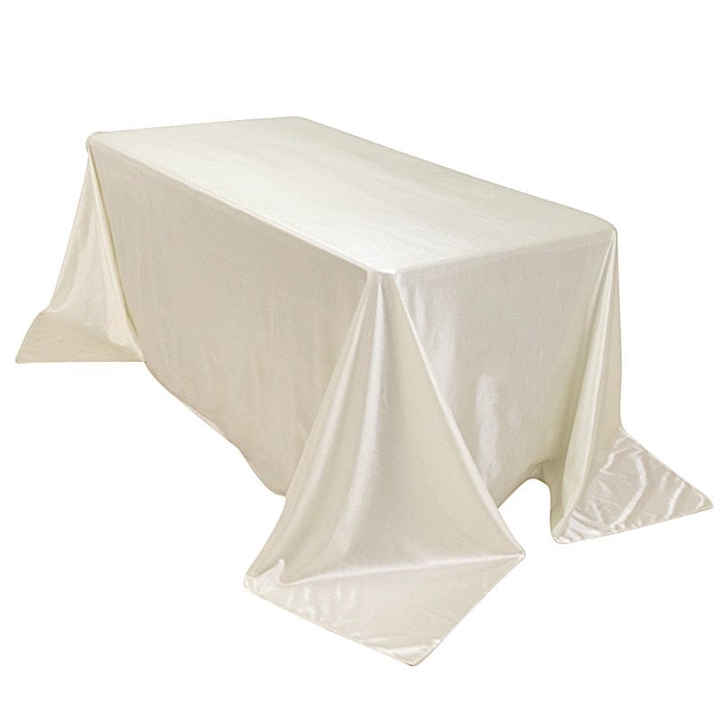 90" x 132" Scuba Polyester Rectangular Tablecloth