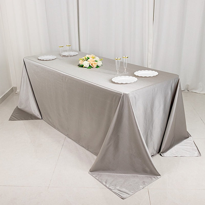 90" x 132" Scuba Polyester Rectangular Tablecloth