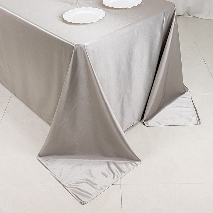 90" x 132" Scuba Polyester Rectangular Tablecloth